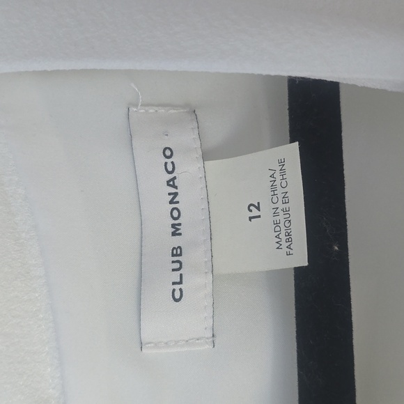 Club Monaco white dress size 12 fully lined . New without tags. - Picture 2 of 9